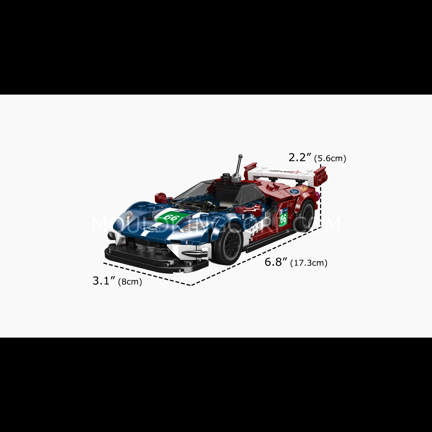 Mould King 27103 LeMans Endurance Racing Car Building Set | 347 Pcs