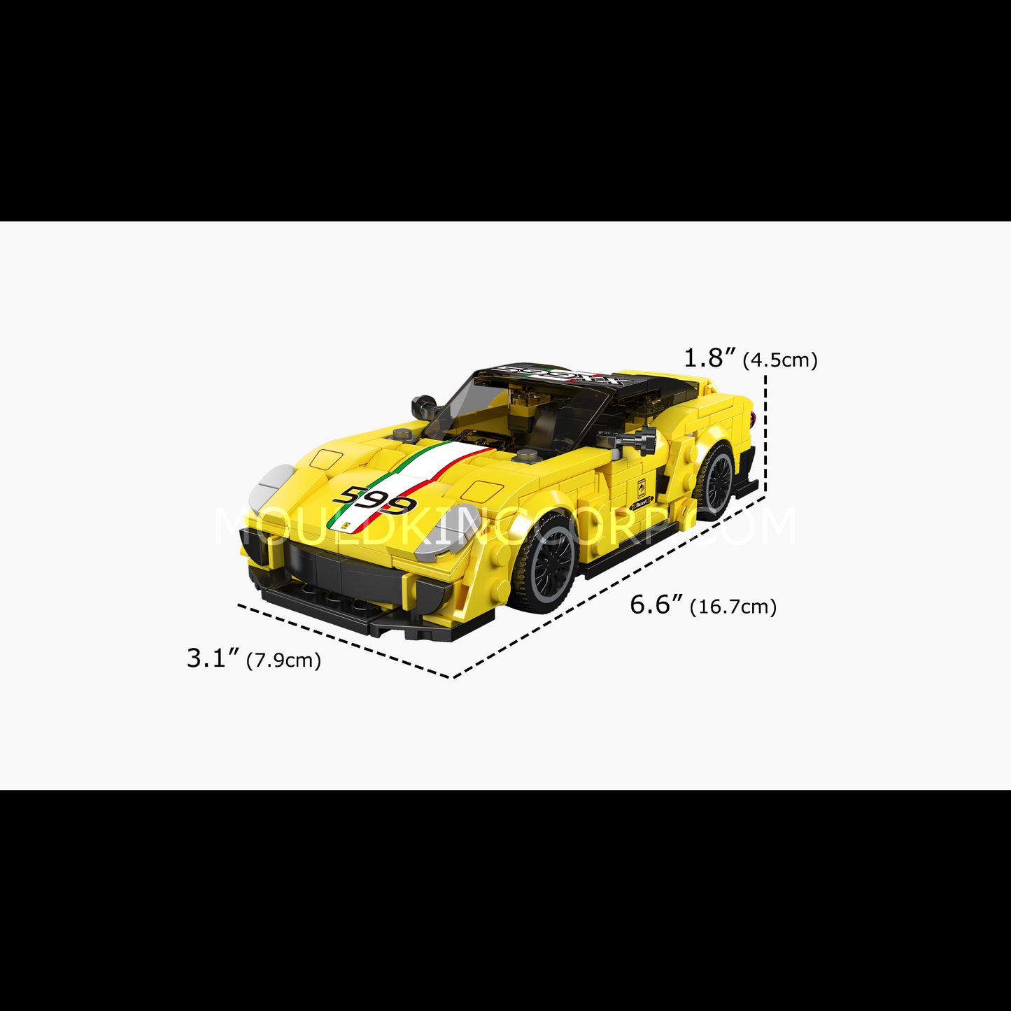 Mould King 27118 iconic 599XX Italian Racing Car Building Set | 438 Pcs