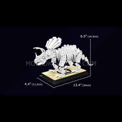 Mould King 29006 Triceratops Dinosaur Fossil Building Kit | 397 Pcs