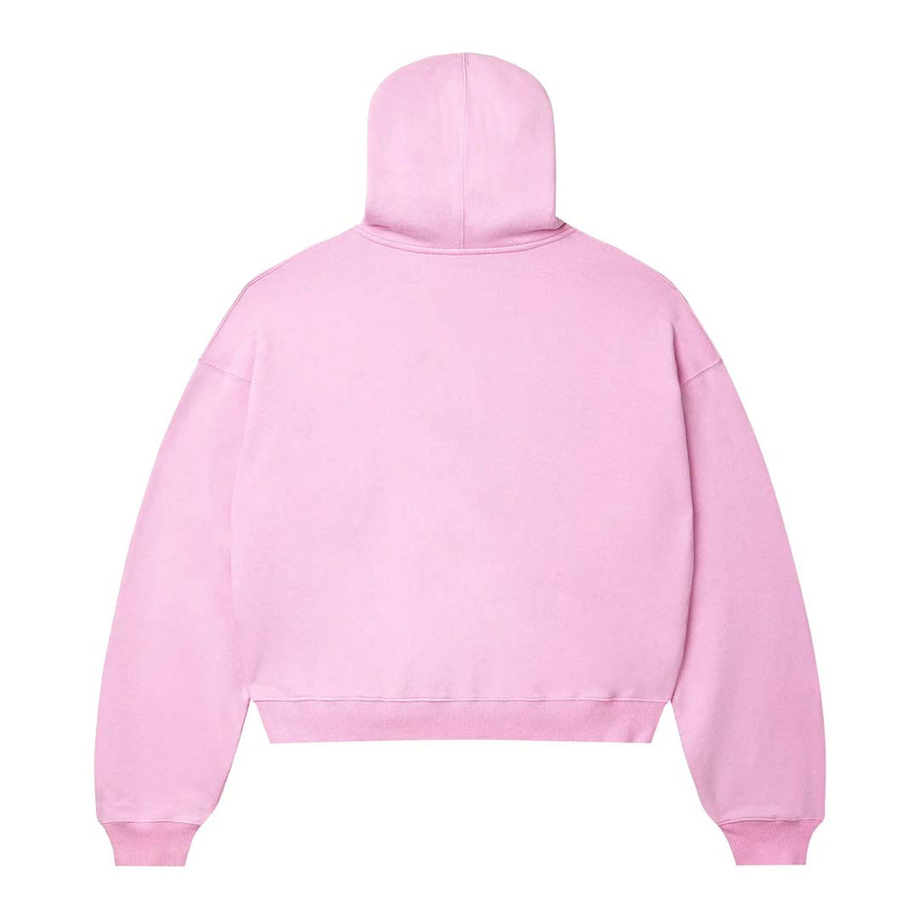 Vale Forever Dreams Distressed Zip Up Hoodie 'Pink'