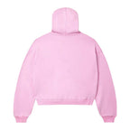 Vale Forever Dreams Distressed Zip Up Hoodie 'Pink'