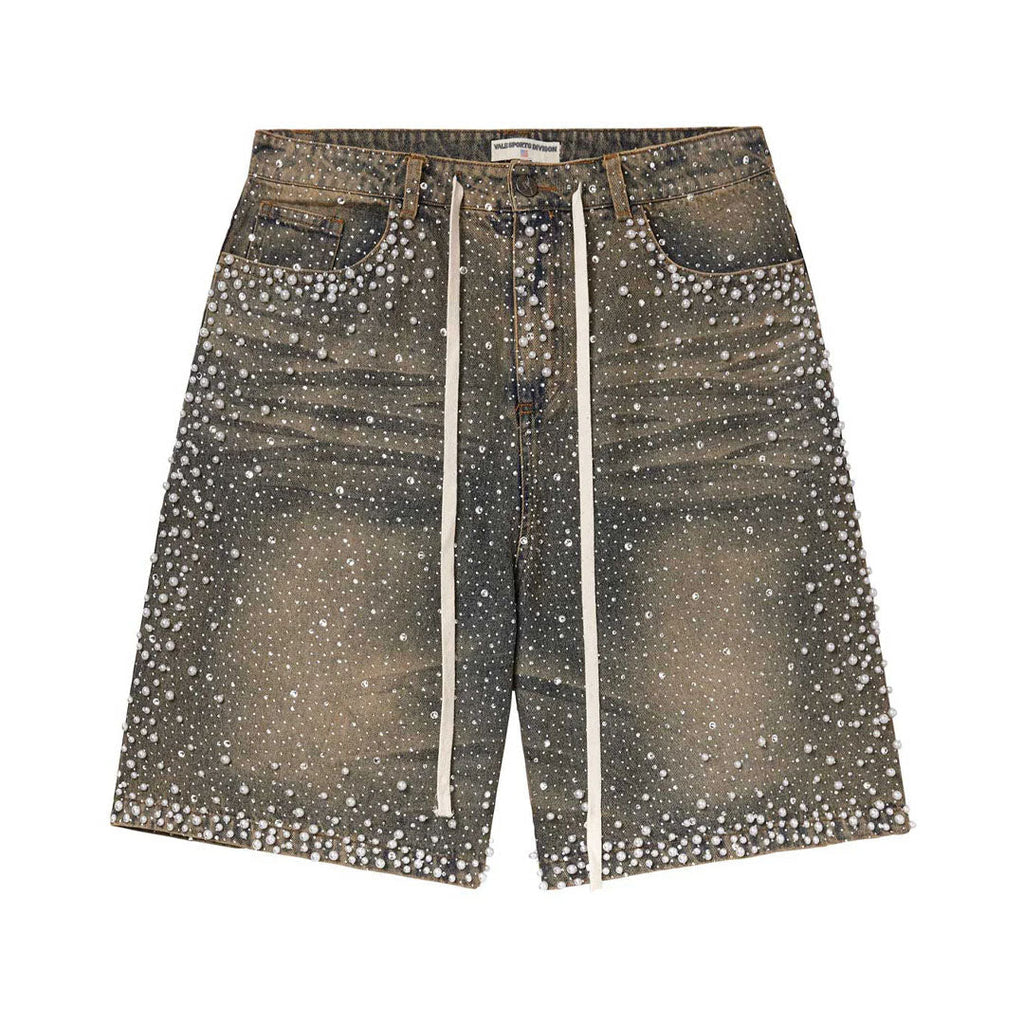 Vale Forever Rainstorm Jean Shorts Mid Wash