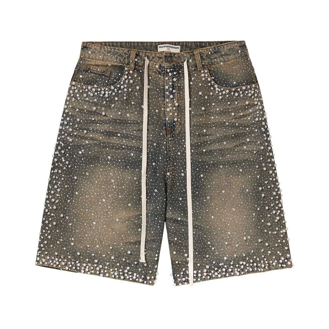 Vale Forever Rainstorm Jean Shorts Mid Wash